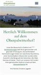 Mobile Screenshot of oberpalwitterhof.com